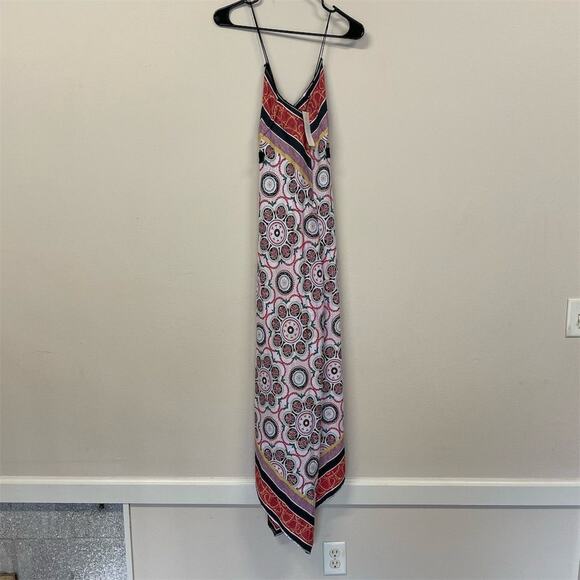 Pookie & Sebastian Satin Print Nicole Dress Women's S Multicolor Formal - Picture 7 of 9